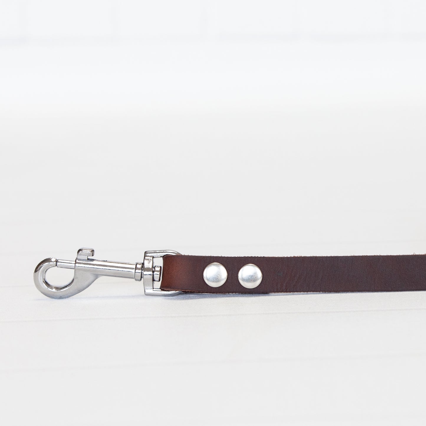 Set JIMINY für große Hunde | Lederleine und Halsband | Braun