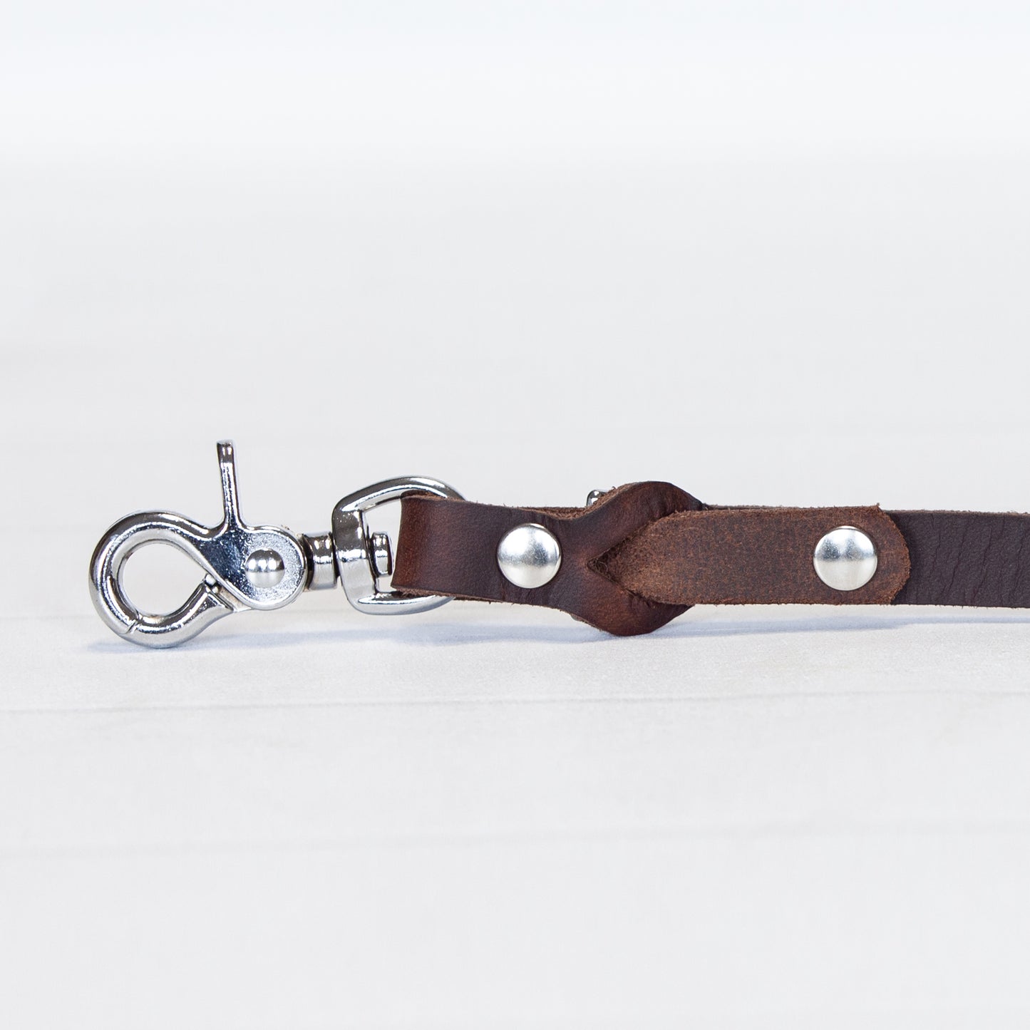 Set JIMINY für große Hunde | Lederleine und Halsband | Braun