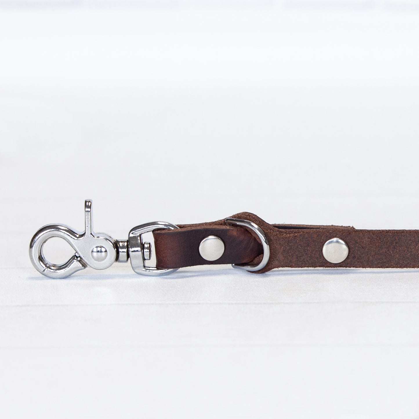 Set JIMINY für große Hunde | Lederleine und Halsband | Braun