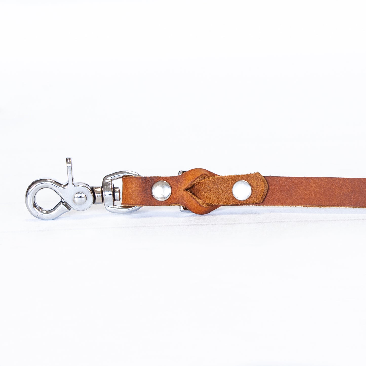 Hundeleine JIMINY | Verstellbar | Handgefertigt | Cognac