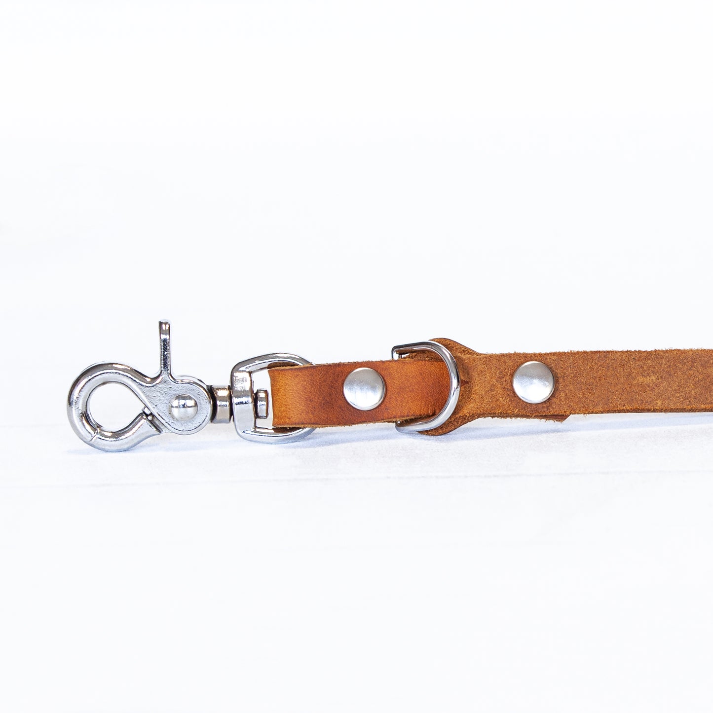 Hundeleine JIMINY | Verstellbar | Handgefertigt | Cognac
