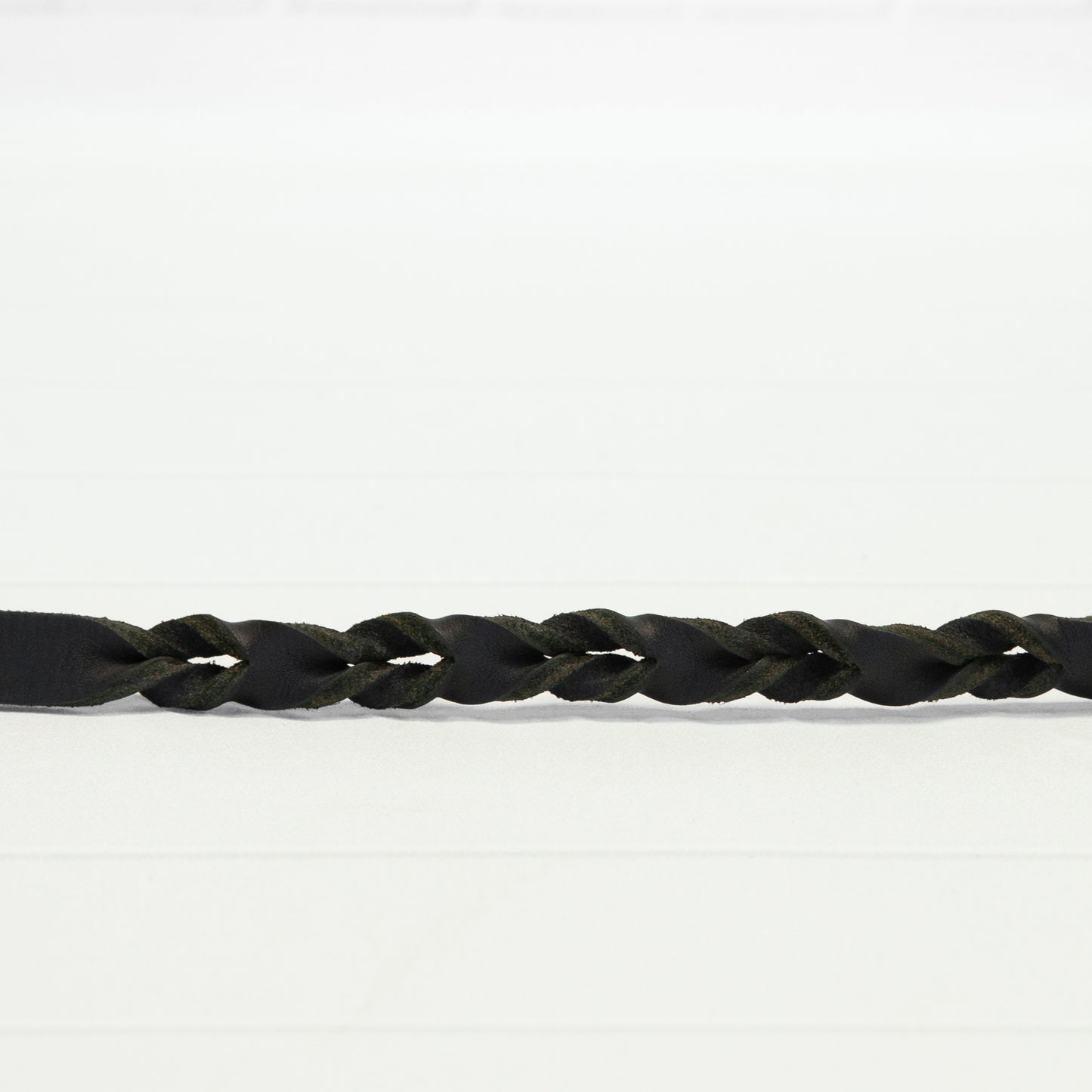 Schwarze Echtleder Leine "IHSY" Hunde Geflochten | 120 cm | Geschenkidee Hundebesitzer