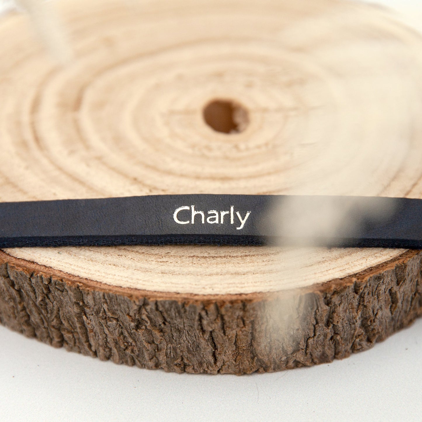 Set JIMINY | Personalisiert | Lederleine und Halsband | Blau